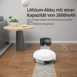 SmartAI Saugroboter Staubsauger Roboter APP Fernbedienung 2600Pa Staubsauger Weiß 27 SmartAI Saugroboter Staubsauger Roboter APP Fernbedienung 2600Pa Staubsauger Weiß -Rein Blitz Geschaft 0143015bd30c76bef3057c1914f66d59