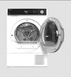 Sharp - KD-NHH8S8GW3-DE - Wärmepumpenrockner - 8 Kg - -Rein Blitz Geschaft 031e59ecd5778aab351c72eec86d89c4