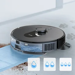 360 SMARTAI Botslab S8 Plus Staubsauger Roboter Mit Absaugstation 4L, 2700Pa Saugroboter Mit Wischfunktion Lasernavigation,Kartierung Mehrerer Etagen -Rein Blitz Geschaft 0456968767c7ff3fed8fd9c75ecae19f