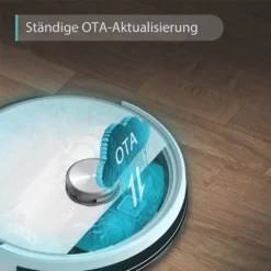 2022 SmartAI S9 Saugroboter Staubsauger Robot Wischroboter Automatisch APP Fernbedienung 4000PA Roboterstaubsauger Vacuum Reinigung Weiß -Rein Blitz Geschaft 04d9f5d63ad57329ba15bc1f5490abe1