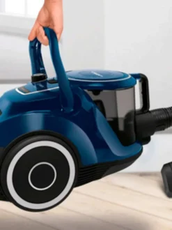 Bosch Staubsauger Beutellos Serie 6 BGC41X36, Bodenstaubsauger, Ideal Für Allergiker, Hygiene-Filter, Bodendüse Für Parkett, Teppich, Fliesen, Starke Saugleistung, Leise, 700 W, Blau -Rein Blitz Geschaft 05bc2f64d962b55fd330b06e7caf0843