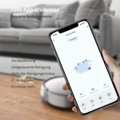 SmartAI Saugroboter Staubsauger Roboter APP Fernbedienung 2600Pa Staubsauger Weiß 18 SmartAI Saugroboter Staubsauger Roboter APP Fernbedienung 2600Pa Staubsauger Weiß -Rein Blitz Geschaft 0678d5d342a981b53bd6c90963c1dfbd