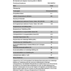 Candy ROE H8A2TE-S WÄRMEPUMPENTROCKNER 8kg -Rein Blitz Geschaft 0714bbccfeb5443f6d1fa83ffba5d6bc