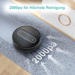 Deenkee 2000PA Staubsauger Roboter - Super Schlanker Selbstaufladender Roboter-Staubsauger Mit 6 Reinigungsmodi Und Auto Boost-Technologie Für Tierhaa 7 Deenkee 2000PA Staubsauger Roboter - Super Schlanker Selbstaufladender Roboter-Staubsauger Mit 6 Reinigungsmodi Und Auto Boost-Technologie Für Tierhaa -Rein Blitz Geschaft 07d73ccbbf3567c18e1ea246d9ddf1cb
