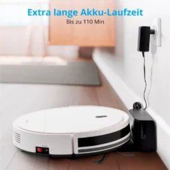 MEDION Staubsaugerroboter Mit Ladestation E40 (Staubsaugerroboter Für Hartböden, Fliesen, Laminat, Optimiert Für Tierhaare, Direkte Absaugung, Automatische Rückkehr Zur Ladestation) -Rein Blitz Geschaft 09486376b0bf86a756fd4f9eb274541c