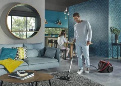 Rowenta RO7649 Silence Force Cyclonic Parkett | Beutelloser Staubsauger | Vacuum-Cleaner | Sehr Leise | 2,5L Staubvolumen | Tierhaar | Auto | Schwarz/Rot -Rein Blitz Geschaft 0b7c36e10a3ff93518ac360fe4377aff