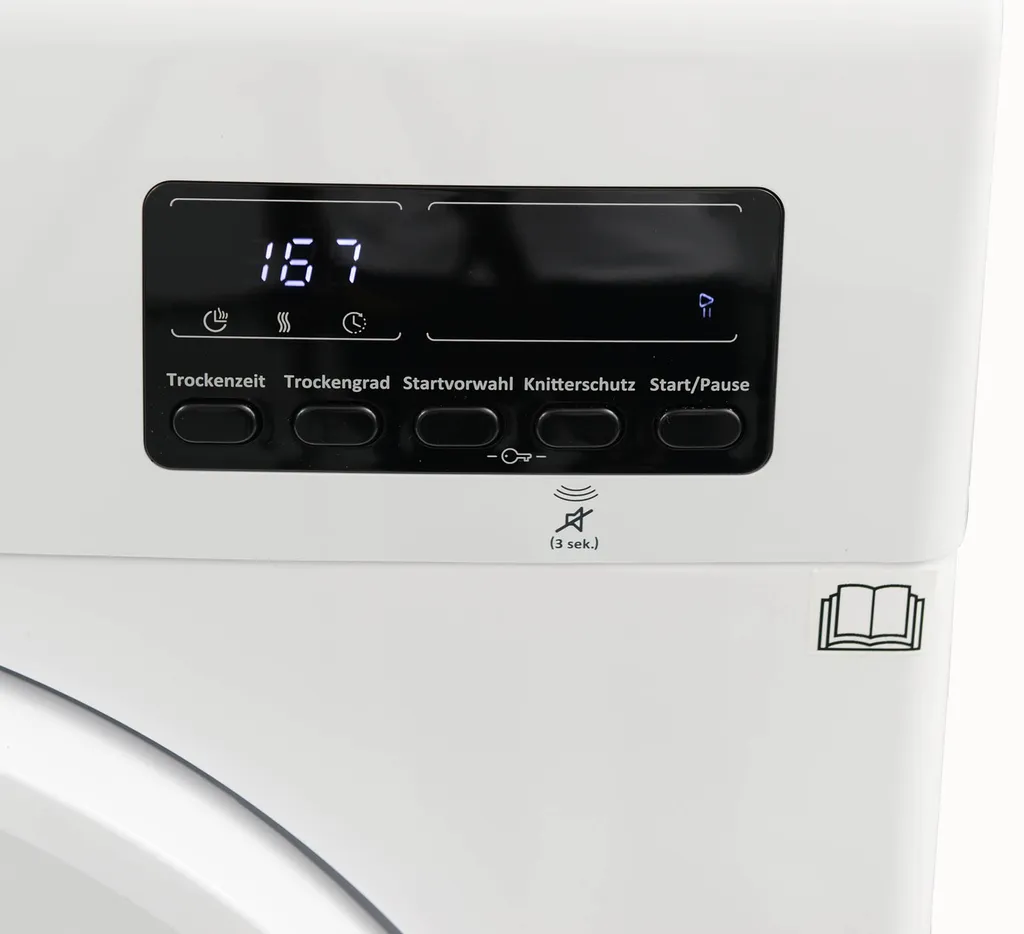 Telefunken T-12-300-W Wärmepumpentrockner / 7kg / / Knitterschutz/Reversierende Trommelbewegungen / 15 Programme 7 Telefunken T-12-300-W Wärmepumpentrockner / 7kg / / Knitterschutz/Reversierende Trommelbewegungen / 15 Programme – Bild 5