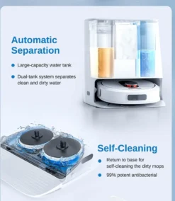 Roidmi Eva Mop Station Staubsauger 3200pa 2-in-1 Saug Und Wischroboter Mit Absaugstation, Mopp- Und Saugroboter, Automatisch Waschen Von Mopps -Rein Blitz Geschaft 0f4b13fc73dbab464f2e87d9641adeb7