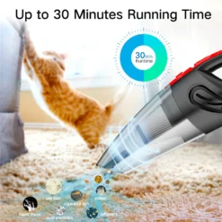 120W Akku Handstaubsauger Von AUDEW In Schwarz/Rot -Rein Blitz Geschaft 1b4f56a7e3b0849727c64a8366797904