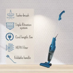 Just Perfecto 2-in-1 Standstaubsauger 600W - Blau - Mit Turbo Funktion - Beutellos - Handstaubsauger, Stielstaubsauger -Rein Blitz Geschaft 1ce3824f9cd561588316a71ee2cab5f6