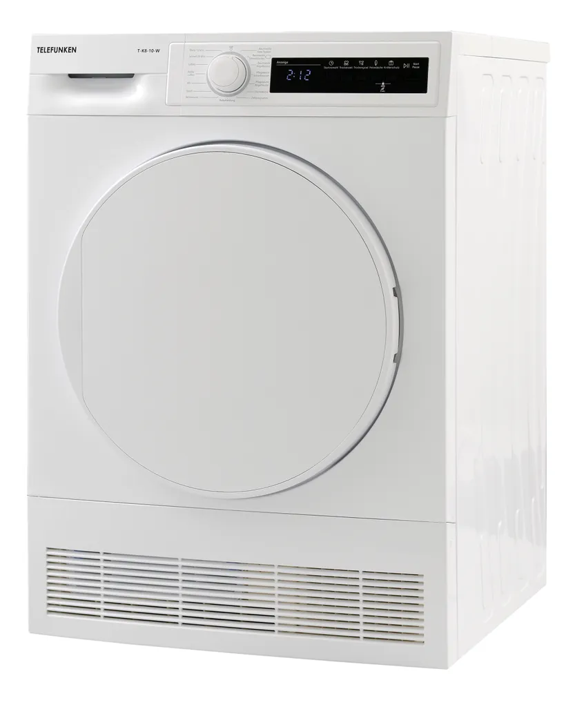 Telefunken T-K8-10-W Kondenstrockner / 8kg / B / Knitterschutz / Reversierende Trommelbewegungen 6 Telefunken T-K8-10-W Kondenstrockner / 8kg / B / Knitterschutz / Reversierende Trommelbewegungen – Bild 4