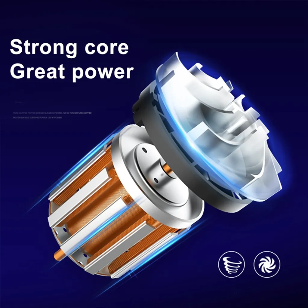 Kabelloser Mini Handstaubsauger, Auto Staubsauger, Mit 2 Ausläufen, 120W 6000PA Autostaubsauger, Nass/Trocken Funktion (Weiss) 10 Kabelloser Mini Handstaubsauger, Auto Staubsauger, Mit 2 Ausläufen, 120W 6000PA Autostaubsauger, Nass/Trocken Funktion (Weiss) – Bild 8