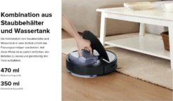 Roborock Q7 Max+ Staubsauger Roboter Mit Absaugerstation/Auto-Empty Dock Pure (2,5 L) 4200Pa Saugroboter Kehrroboter EU Schwarz -Rein Blitz Geschaft 20f10f8ee68c558af30eb99973e20a88