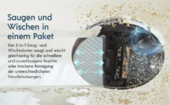 Yeedi Vac 2 Pro Staubsauger Saugroboter Wischfunktion 3000Pa 5200mAh 240min Kehrroboter -Rein Blitz Geschaft 2ce920d41f7c5ddb2135568c5341c5f8