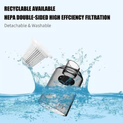 Auto Staubsauger, Rikimxin Handstaubsauger 9000Pa Starke Power Sauger Tragbarer Mini Autostaubsauger Kabellos Wiederaufladbar Staubsauger Mit LED-Licht 90° Rotation Vakuum ,Black -Rein Blitz Geschaft 2e0f790e6509dd4398be3ad10909ca77