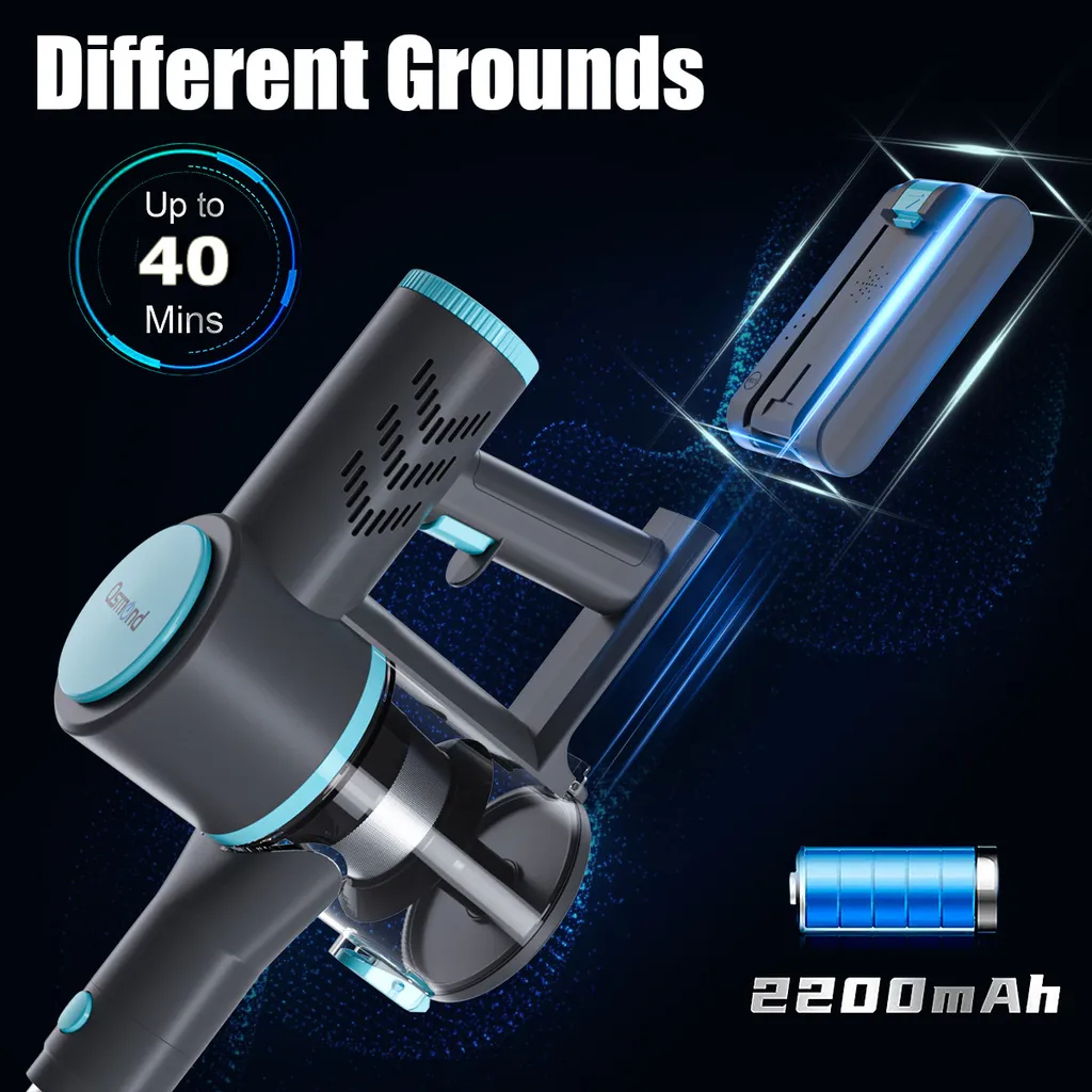 OSMOND 160W 12KPa Akku Handstaubsauger 3in1 Staubsauger Beutellos Kabellos 12 OSMOND 160W 12KPa Akku Handstaubsauger 3in1 Staubsauger Beutellos Kabellos – Bild 10