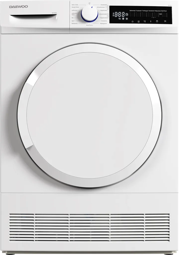 Trockner Kondenstrockner Wäschetrockner 8kg 15 Programme DAEWOO T8CT2W0DE 3 Trockner Kondenstrockner Wäschetrockner 8kg 15 Programme DAEWOO T8CT2W0DE