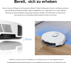 Roborock S7 Pro Ultra Sonic Saugroboter Mit Empty Wash Fill Dock Absaugstation Selbstwaschend Selbstauffüllend Selbstentleerend Kindersicherung LiDAR 3D Mapping APP -Rein Blitz Geschaft 30fa091a07afd8a4065cf369d55a1b0b