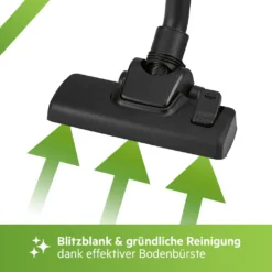 Clatronic Bodenstaubsauger Mit Beutel, Starke Leistung Gegen Staub, Tierhaare, Krümel U.a., Für Teppich- Und Hartböden, 5-Fach Mikrofiltersystem, Edelstahl-Teleskoprohr, Weiß, BS 1300 -Rein Blitz Geschaft 3151facf288c64b882a7ddf6099d8e66