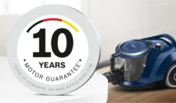 Bosch Staubsauger Beutellos Serie 6 BGC41X36, Bodenstaubsauger, Ideal Für Allergiker, Hygiene-Filter, Bodendüse Für Parkett, Teppich, Fliesen, Starke Saugleistung, Leise, 700 W, Blau -Rein Blitz Geschaft 32a70cee243727481e521a232f763fa1