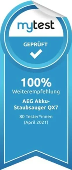 AEG QX7-1-P5IB 2in1 Akku-Staubsauger (Schlanke Bauform, Power-Softrolle, Besonders Effektiv Auf Hartböden, Bis Zu 50 Min Laufzeit, 21,6 Volt, Inkl. Zubehör -Rein Blitz Geschaft 34373f1b3ecfb0489a1e6ec138eeea0c