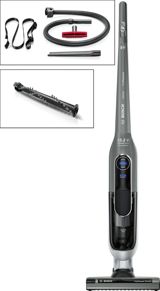 Bosch BBH6PARQ Athlet ProParquet Akkusauger 25,2V Soft Touch Grau/silber 4 Bosch BBH6PARQ Athlet ProParquet Akkusauger 25,2V Soft Touch Grau/silber – Bild 2