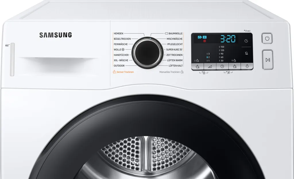Samsung Wärmepumpentrockner DV8TTA220EX Freistehend 8kg Pflegetrommel EEK: 9 Samsung Wärmepumpentrockner DV8TTA220EX Freistehend 8kg Pflegetrommel EEK: – Bild 7