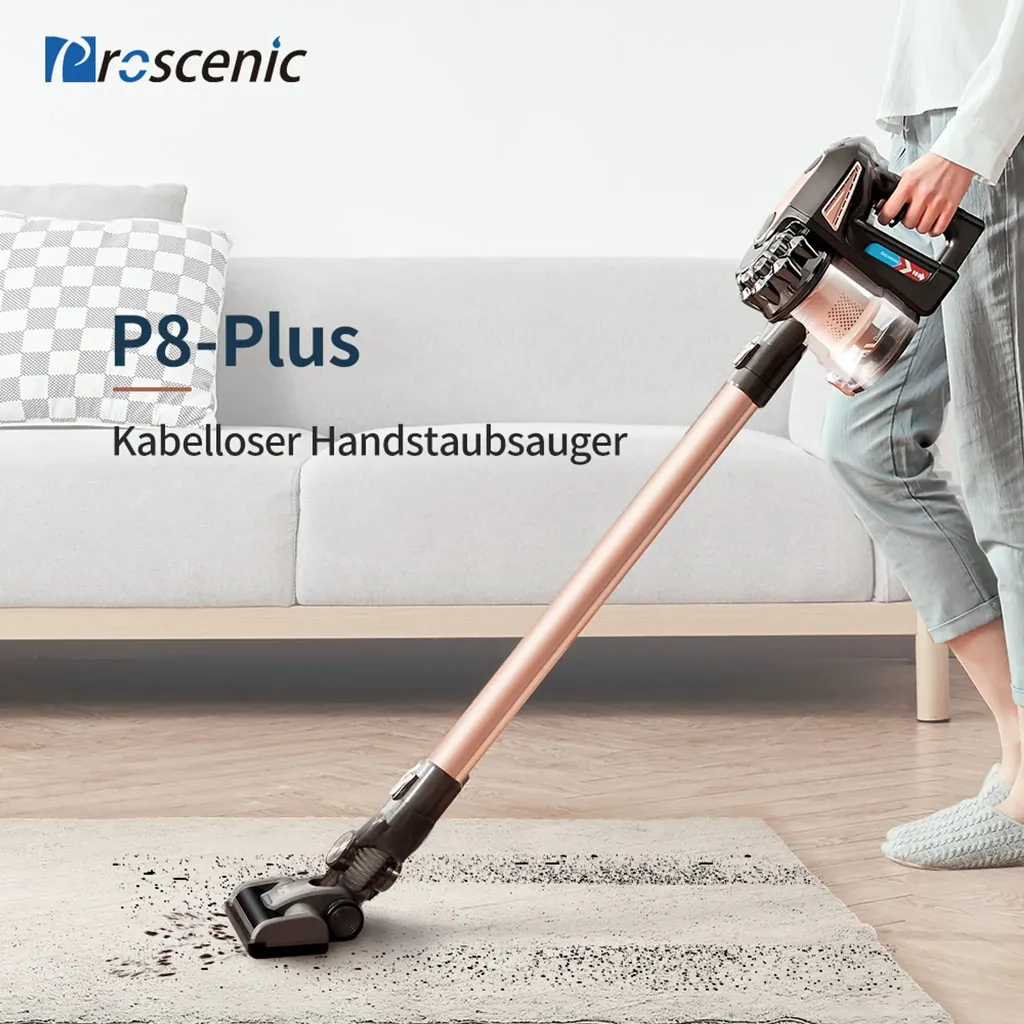 Proscenic New Vision P8 Plus Akku Staubsauger, 3-in-1 Handstaubsauger, 150W Kabeloser Staubsauger, 2,200 MAh Abnehmbarer Akku, Bis Zu 40 Minuten Laufzeit, Geeignet Für Tierhaare 5 Proscenic New Vision P8 Plus Akku Staubsauger, 3-in-1 Handstaubsauger, 150W Kabeloser Staubsauger, 2,200 MAh Abnehmbarer Akku, Bis Zu 40 Minuten Laufzeit, Geeignet Für Tierhaare – Bild 3