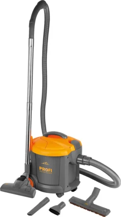 ETA PROFI Mehrzweck Staubsauger ETA046790010, 890 W, Motorfilte, Ausgangsfilter, Aktionsradius 15 M, Kabellänge 12 M, Saugschlauch 2,5 M, Vordere Um 360° Drehbare Räder