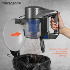 ProfiCare 2in1 Hand-und Bodenstaubsauger PC-BA 3036 A, Leistungsstarker 22,2 V Lithium Ionen Akku, HEPA-Filter, Spezialbürste Für Polster U. Textilien, Inkl. Wandhalterung, Anthrazit-blau 16 ProfiCare 2in1 Hand-und Bodenstaubsauger PC-BA 3036 A, Leistungsstarker 22,2 V Lithium Ionen Akku, HEPA-Filter, Spezialbürste Für Polster U. Textilien, Inkl. Wandhalterung, Anthrazit-blau -Rein Blitz Geschaft 4f155ee0944ae6cd54668a4011107359