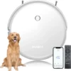 SmartAI Saugroboter Staubsauger Roboter APP Fernbedienung 2600Pa Staubsauger Weiß -Rein Blitz Geschaft 50f0bbe7a20a86aef72b8f94c1af5950