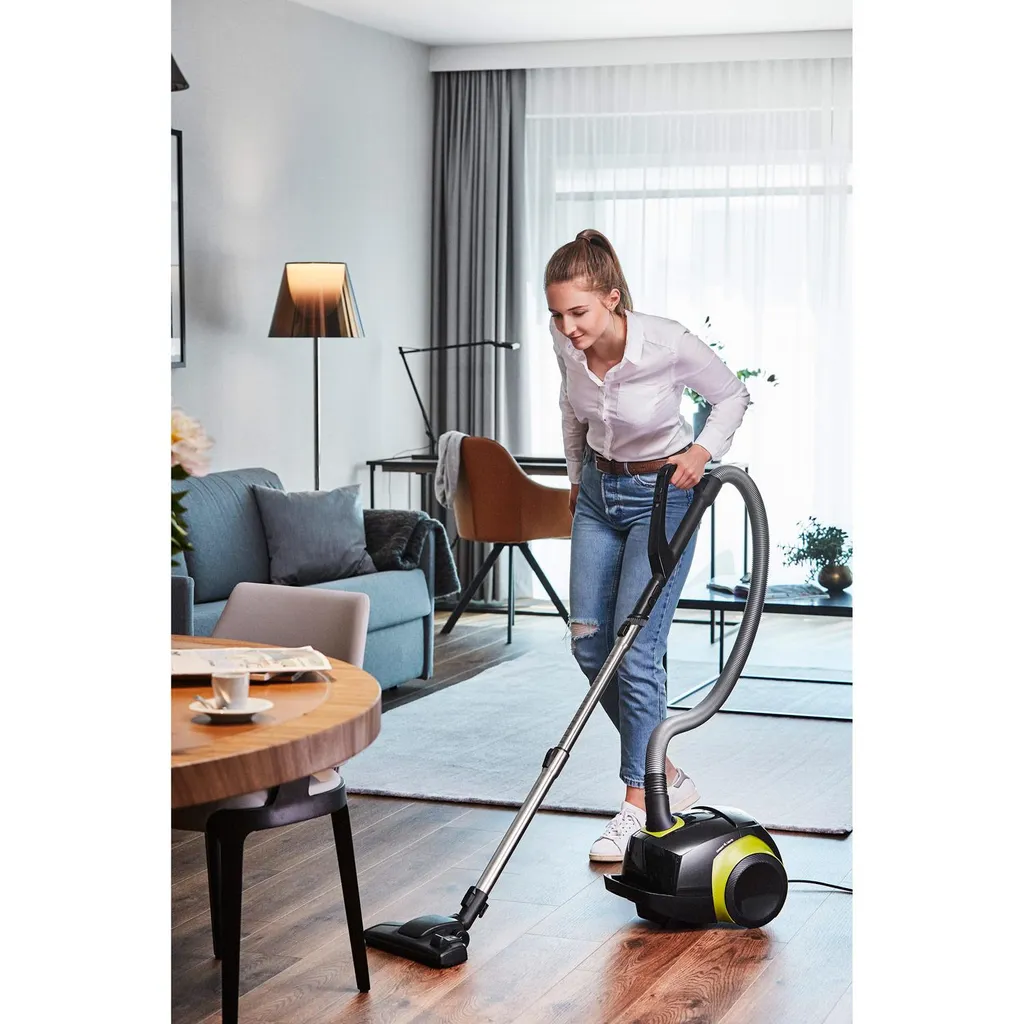 Grundig VCC 5850 A Trocken-Staubsauger (netzbetrieben, 4 L Volumen) Schwarz/grün 9 Grundig VCC 5850 A Trocken-Staubsauger (netzbetrieben, 4 L Volumen) Schwarz/grün – Bild 7