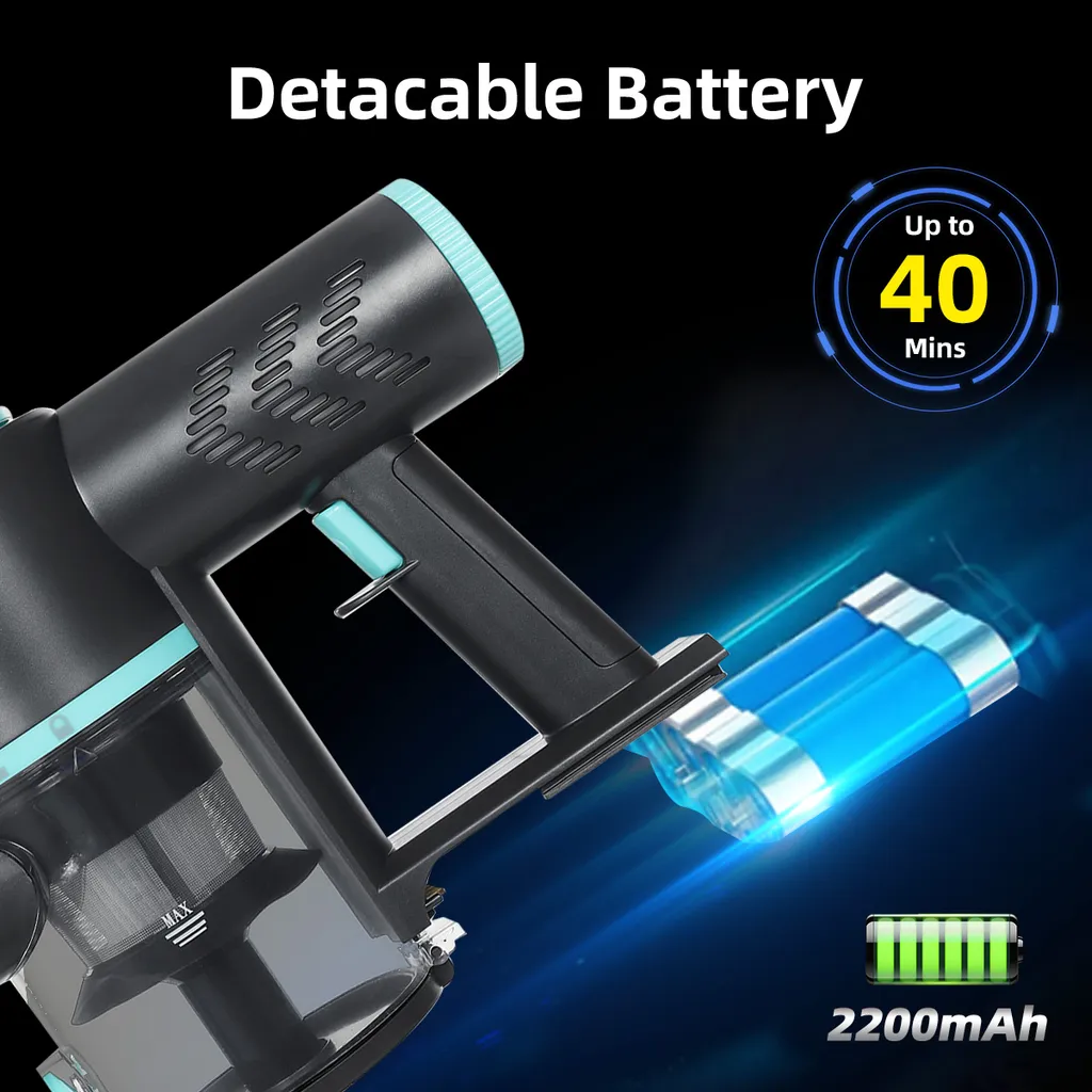 OSMOND 160W 12KPa Akku Handstaubsauger 3in1 Staubsauger Beutellos Kabellos 11 OSMOND 160W 12KPa Akku Handstaubsauger 3in1 Staubsauger Beutellos Kabellos – Bild 9