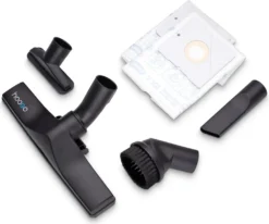 HooGo B3+ Bodenstaubsauger 3 Liter Mit Beutel Inkl. Parkett-, Polster- Und Fugendüse, Möbelbürste, 11m Aktionsradius, HEPA14 Filter, Allergikertauglich -Rein Blitz Geschaft 5635f254a5780d961d955eda39cafd0b