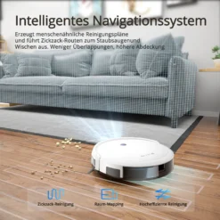 SmartAI Saugroboter Staubsauger Roboter APP Fernbedienung 2600Pa Staubsauger Weiß 23 SmartAI Saugroboter Staubsauger Roboter APP Fernbedienung 2600Pa Staubsauger Weiß -Rein Blitz Geschaft 5645e377dc7642c1946ce6f656558369
