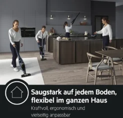 AEG QX7-1-P5IB 2in1 Akku-Staubsauger (Schlanke Bauform, Power-Softrolle, Besonders Effektiv Auf Hartböden, Bis Zu 50 Min Laufzeit, 21,6 Volt, Inkl. Zubehör -Rein Blitz Geschaft 5689b5755a349c1fb9e5d67375985eaa