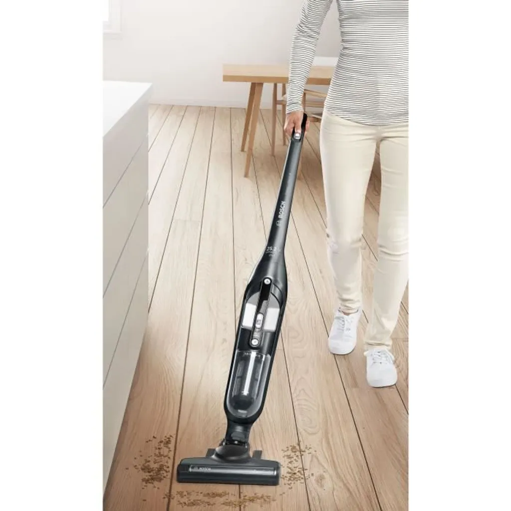 Bosch BCH3ALL25 - 2DE1 FLEXXO Wireless Besen-Staubsauger - 25,2 V Lithium-Batterie - 2 Geschwindigkeit - Fach 400 Ml - Metallic Grey 7 Bosch BCH3ALL25 - 2DE1 FLEXXO Wireless Besen-Staubsauger - 25,2 V Lithium-Batterie - 2 Geschwindigkeit - Fach 400 Ml - Metallic Grey – Bild 5