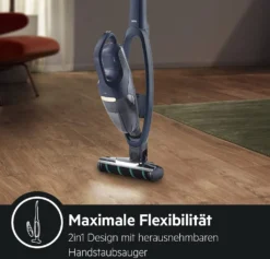 AEG QX7-1-P5IB 2in1 Akku-Staubsauger (Schlanke Bauform, Power-Softrolle, Besonders Effektiv Auf Hartböden, Bis Zu 50 Min Laufzeit, 21,6 Volt, Inkl. Zubehör -Rein Blitz Geschaft 59a9305613230300766b7d959e763808