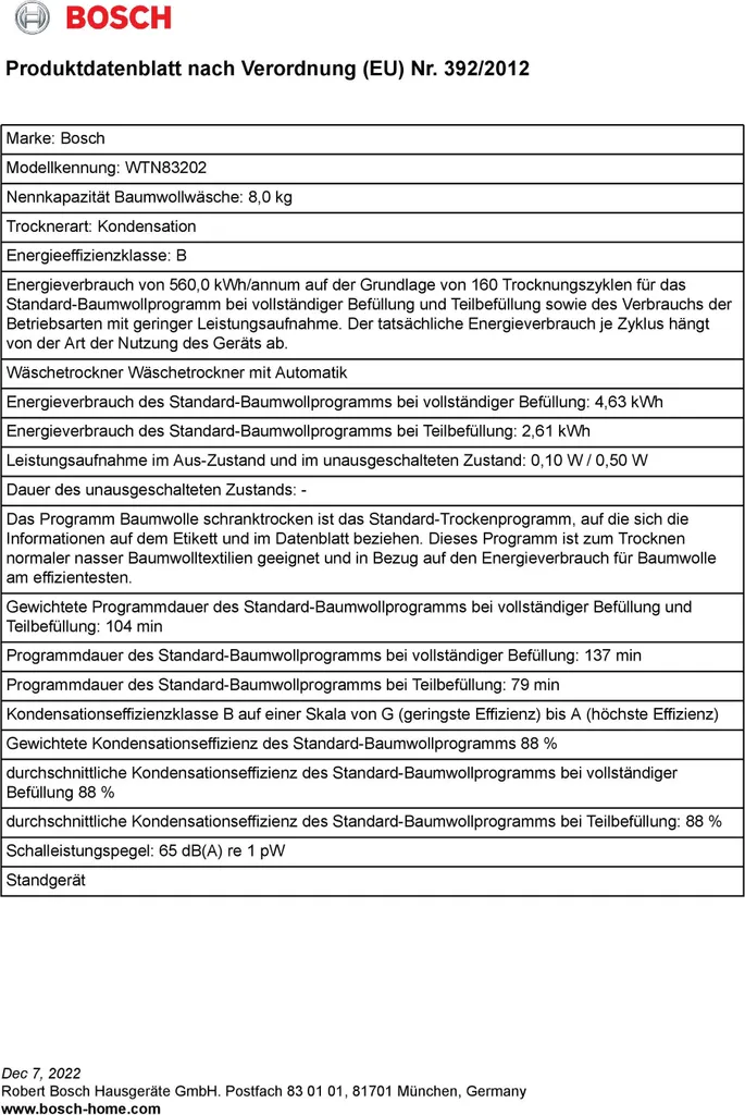 Bosch Kondens-Trockner WTN83202 12 Bosch Kondens-Trockner WTN83202 – Bild 10