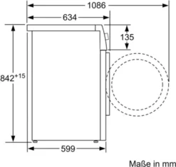 Bosch WQG233D40 Freistehender Wärmepumpentrockner, Frontlader, +, Kondensations, 176 KWh/Jahr, 8 Kg Fassungsvermögen, 64 DB Geräuschemissionen, 59,8 Cm Breite, Startzeitvorwahl 12 Bosch WQG233D40 Freistehender Wärmepumpentrockner, Frontlader, +, Kondensations, 176 KWh/Jahr, 8 Kg Fassungsvermögen, 64 DB Geräuschemissionen, 59,8 Cm Breite, Startzeitvorwahl -Rein Blitz Geschaft 5f8526706cf54dc15be2faac3e9a76f6