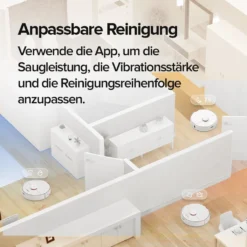 Roborock S7 Staubsauger Sonic Saugroboter Kehrroboter Kindersicherung LiDAR APP EU Weiß -Rein Blitz Geschaft 60e825f0fc42a26278f359db7b324f36