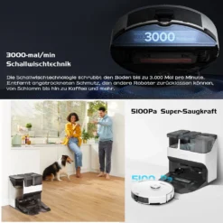 Roborock S7 Pro Ultra Sonic Staubsauger Roboter Mit Empty Wash Fill Dock Absaugstation 5100Pa Selbstwaschend Selbstauffüllend Selbstentleerend LiDAR APP Weiß (Upgrade Von Roborock S7,VS S7 MaxV Ultra/S8 Pro Ultra) 24 Roborock S7 Pro Ultra Sonic Staubsauger Roboter Mit Empty Wash Fill Dock Absaugstation 5100Pa Selbstwaschend Selbstauffüllend Selbstentleerend LiDAR APP Weiß (Upgrade Von Roborock S7,VS S7 MaxV Ultra/S8 Pro Ultra) -Rein Blitz Geschaft 63f6e9d2cb345a74cf3702b0f81bceca