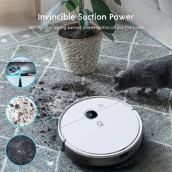 Yeedi Vac Station 3 In 1 Staubsauger Roboter Mit Auto-Empty Dock Intelligente Staubabsaugung Visuelle Navigation App Weiß -Rein Blitz Geschaft 64b039300f8f6e56515b531c2c9905f6