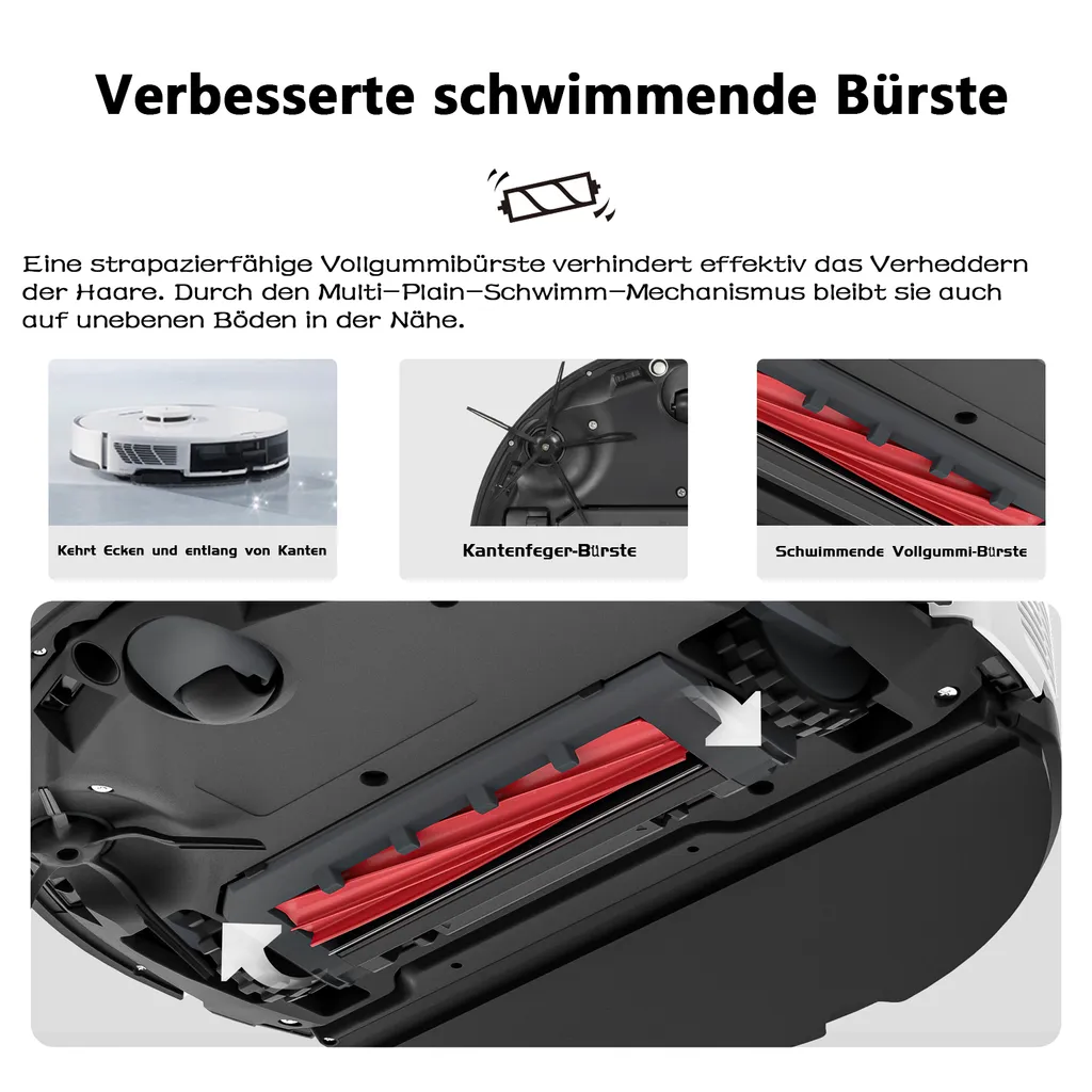 Roborock S7 Pro Ultra Sonic Staubsauger Roboter Mit Empty Wash Fill Dock Absaugstation 5100Pa Selbstwaschend Selbstauffüllend Selbstentleerend LiDAR APP Weiß (Upgrade Von Roborock S7,VS S7 MaxV Ultra/S8 Pro Ultra) 10 Roborock S7 Pro Ultra Sonic Staubsauger Roboter Mit Empty Wash Fill Dock Absaugstation 5100Pa Selbstwaschend Selbstauffüllend Selbstentleerend LiDAR APP Weiß (Upgrade Von Roborock S7,VS S7 MaxV Ultra/S8 Pro Ultra) – Bild 8