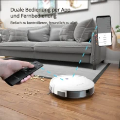 SmartAI Saugroboter Staubsauger Roboter APP Fernbedienung 2600Pa Staubsauger Weiß 19 SmartAI Saugroboter Staubsauger Roboter APP Fernbedienung 2600Pa Staubsauger Weiß -Rein Blitz Geschaft 65e228f467a3cdf0e54461095ac55167