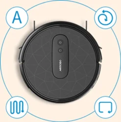 Saugroboter Mit 2800 Pa Saugkraft, Große Staubbox 600ML,APP Steuerung, 120 Min Laufzeit, Staubsauger Roboter WLAN Optimiert Für Teppich Tierhaare Hartböden-AIRROBO P20 -Rein Blitz Geschaft 6a5853ea3f12fea0f7b8231c27315948