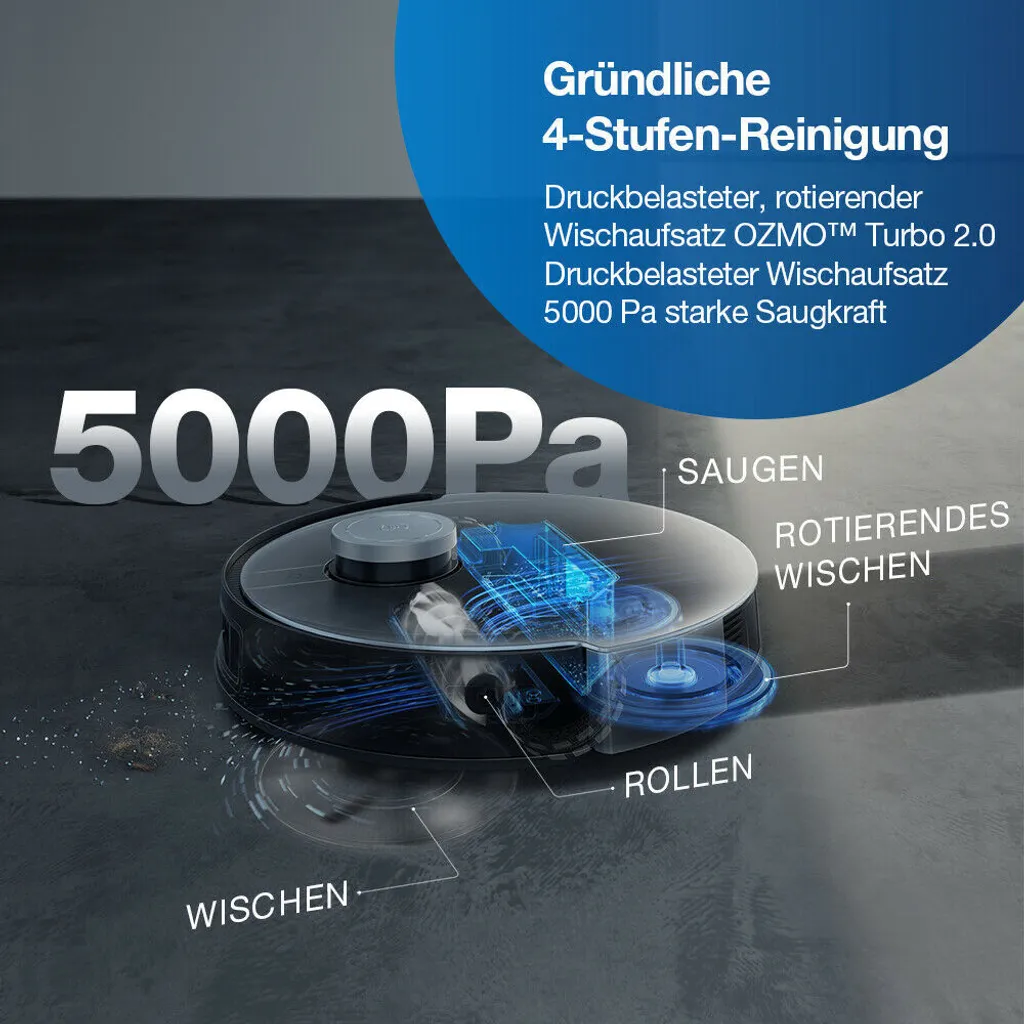 ECOVACS DEEBOT X1 TURBO Staubsauger 5000Pa Saugroboter YIKO EU APP 4 ECOVACS DEEBOT X1 TURBO Staubsauger 5000Pa Saugroboter YIKO EU APP – Bild 2