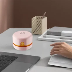 Desktop-Staubsauger USB Aufladbar Einstellbare Saugkraft Mini Tisch Staubsammler Für Tastatur Home Office ,Pink -Rein Blitz Geschaft 750fde093b3ee0062b4abb9d79f2089b