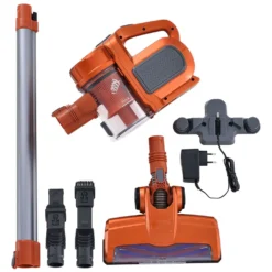 Juskys 2in1 Handstaubsauger & Akku Staubsauger - Beutellos & Kabellos – Bis 55 Min Laufzeit - Lithium-Ionen Akku, Wandhalterung & Ladestation – Gold -Rein Blitz Geschaft 77f8a8f06b310db8d3bd8d70358e8993