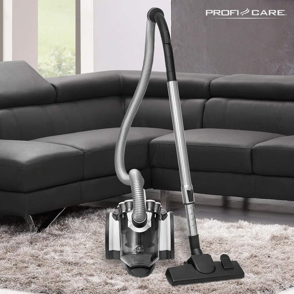 ProfiCare Bodenstaubsauger PC-BS 3039, 4-Fach Mikrofiltersystem, HEPA-Filter Teleskoprohr Aus Edelstahl (höhenverstellbar), Elektronische Leistungsregelung, Weiß 13 ProfiCare Bodenstaubsauger PC-BS 3039, 4-Fach Mikrofiltersystem, HEPA-Filter Teleskoprohr Aus Edelstahl (höhenverstellbar), Elektronische Leistungsregelung, Weiß – Bild 11